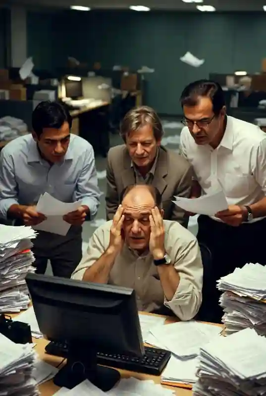 شلوغی و ازدحام پشت یک سیستم حسابداری