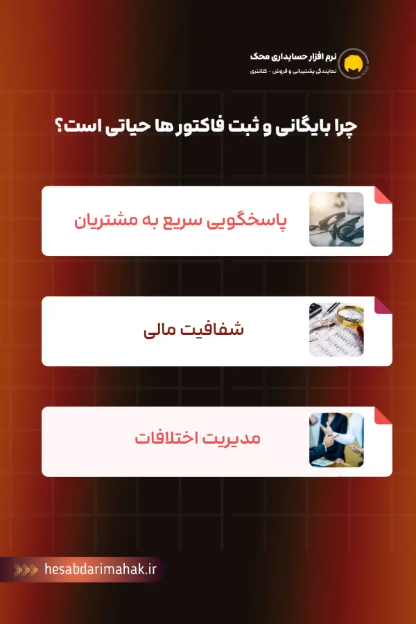  چرا ثبت و بایگانی صحیح فاکتورها حیاتی است؟